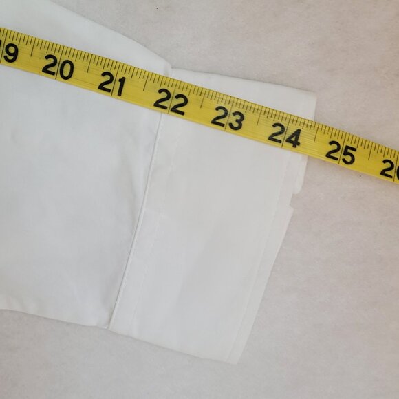 Lauren Ralph Lauren Women White Cotton Long Sleeve Half Button Down Shirt Sz XL - Picture 16 of 16